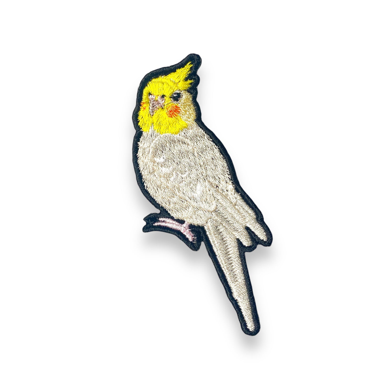 オカメインコの刺繍ワッペン