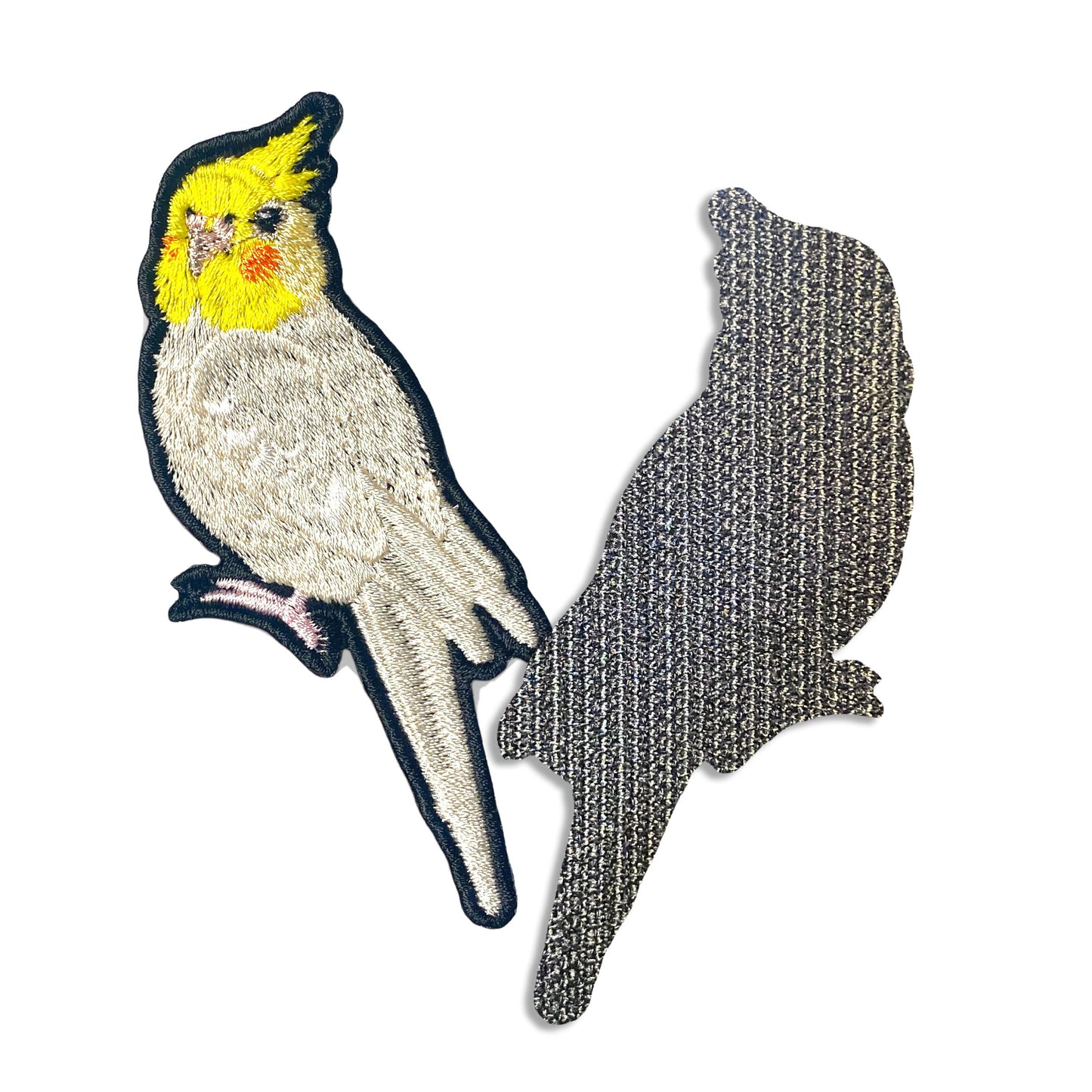 オカメインコの刺繍ワッペン