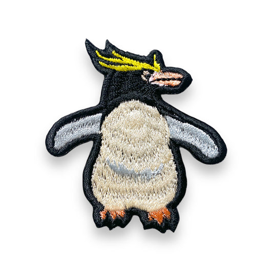 マカロニペンギンの刺繍ワッペン