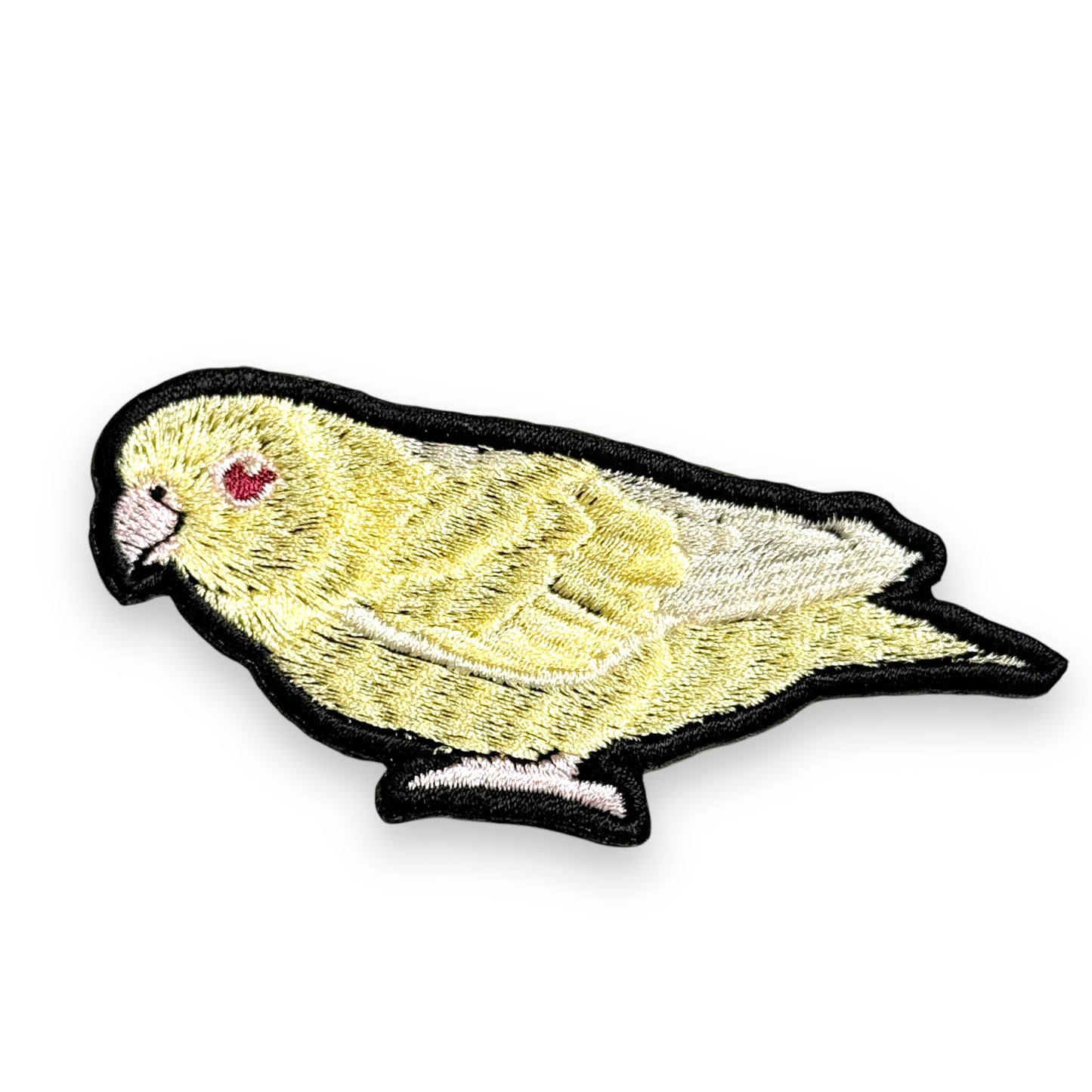 サザナミインコの刺繍ワッペン