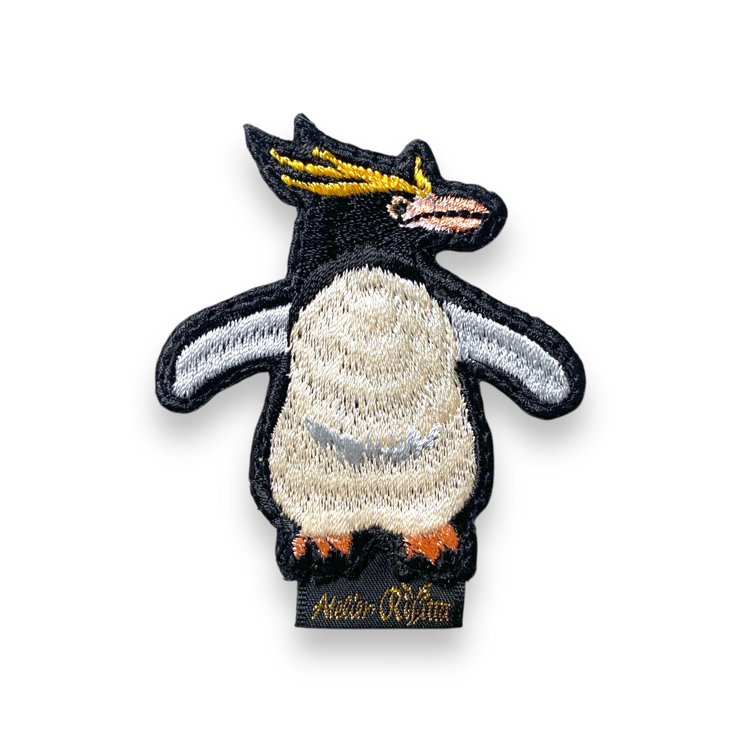 マカロニペンギンの刺繍ワッペン