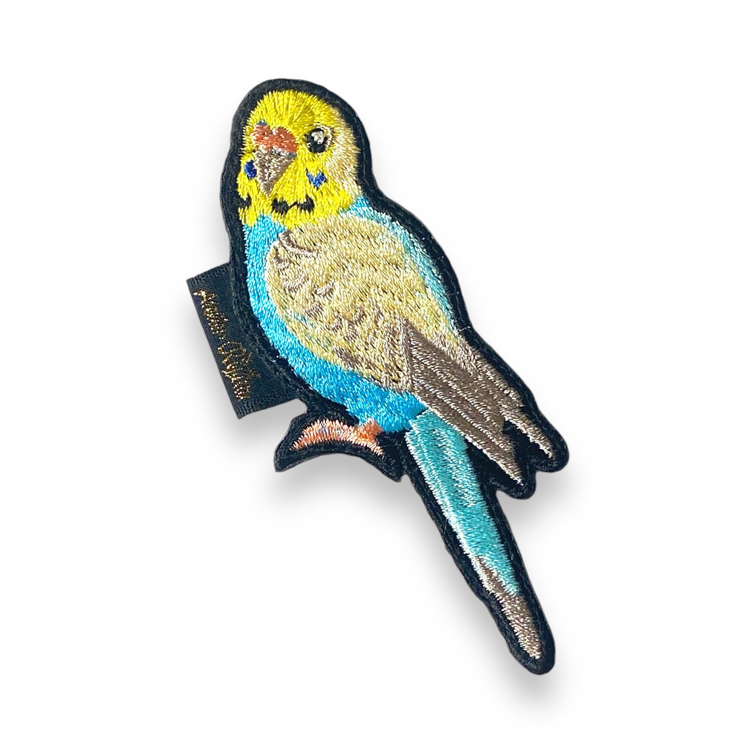 セキセイインコの刺繍ワッペン