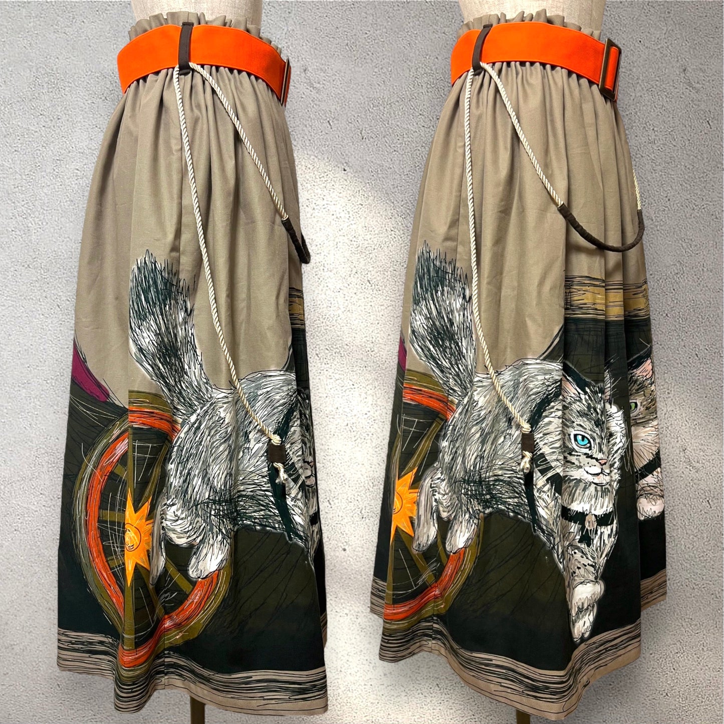 フレイヤの猫戦車スカート　【受注生産】