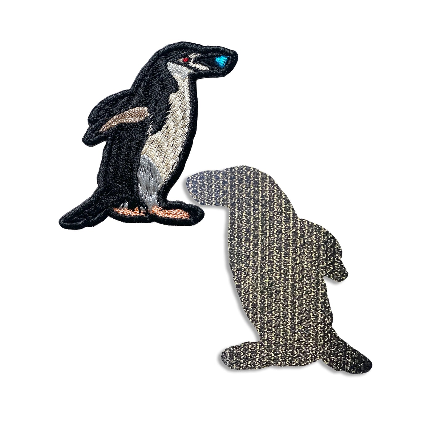 ヒゲペンギンの刺繍ワッペン