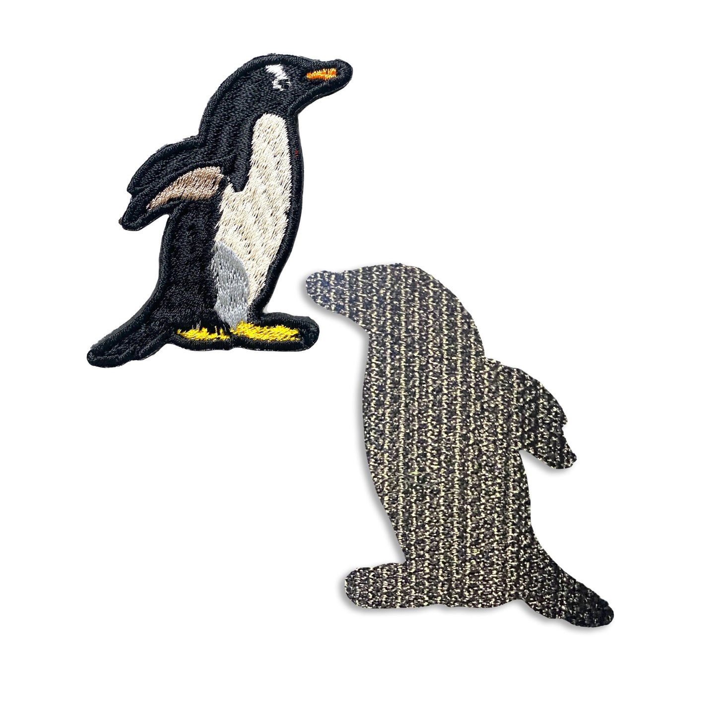 ジェンツーペンギンの刺繍ワッペン